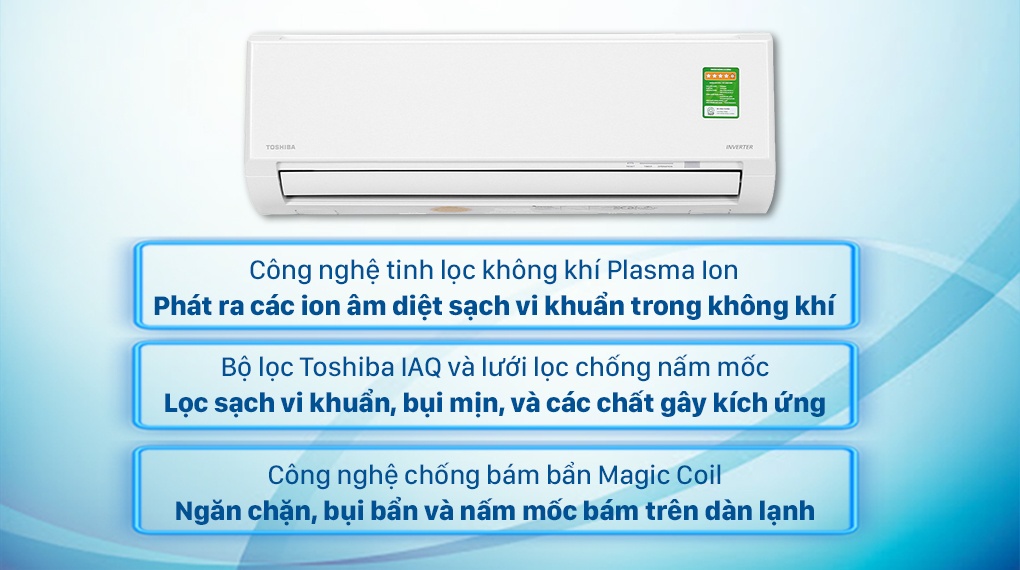 Máy lạnh Toshiba Inverter 1 HP RAS-H10L3KCVG-V - 23