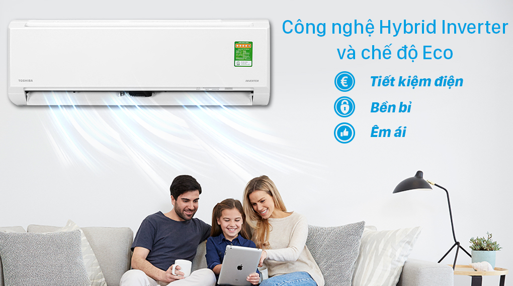 Máy lạnh Toshiba Inverter 1 HP RAS-H10L3KCVG-V