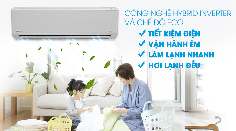 Máy lạnh Toshiba Inverter 1 HP RAS-H10L3KCVG-V - 22