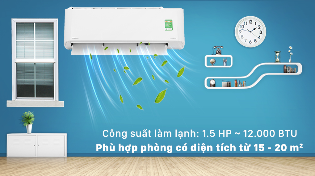 Máy lạnh Toshiba Inverter 1.5 HP RAS-H13L3KCVG-V - 12