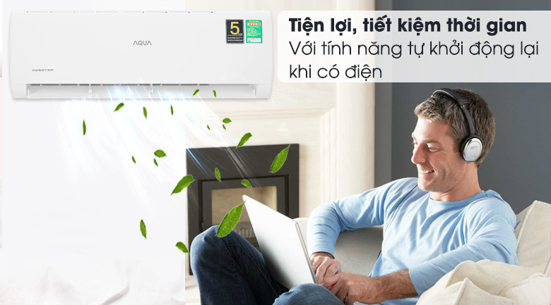 Máy lạnh Aqua Inverter 1 HP AQA-KCRV10TK - 9