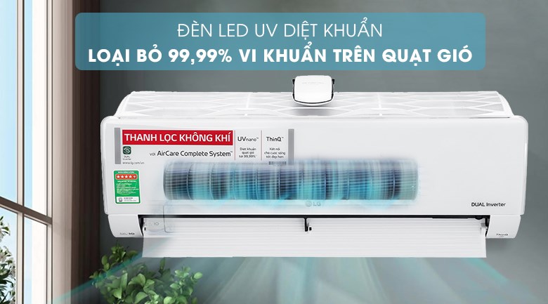 Đèn UV diệt khuẩn - Máy lạnh LG Inverter 1.5 HP V13APFUV