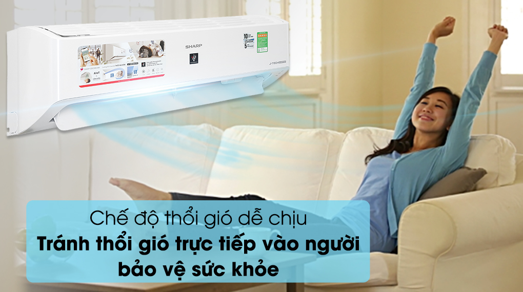 Điều hòa Sharp Inverter 9000 BTU AH-XP10YMW - 9