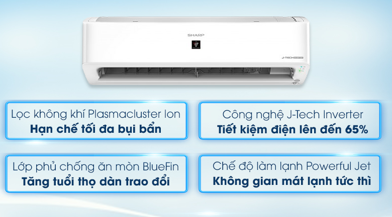 Máy lạnh Sharp Inverter 1 HP AH-XP10YHW - 15