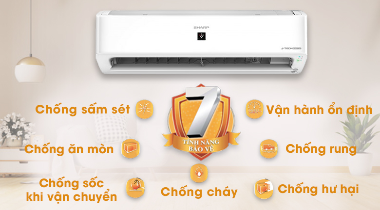 Máy lạnh Sharp Inverter 1 HP AH-XP10YHW - 16