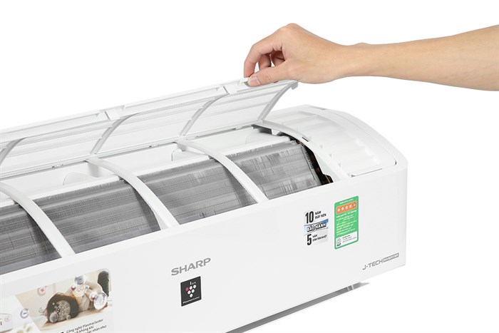 Máy lạnh Sharp Inverter 1 HP AH-XP10YHW Màu Trắng