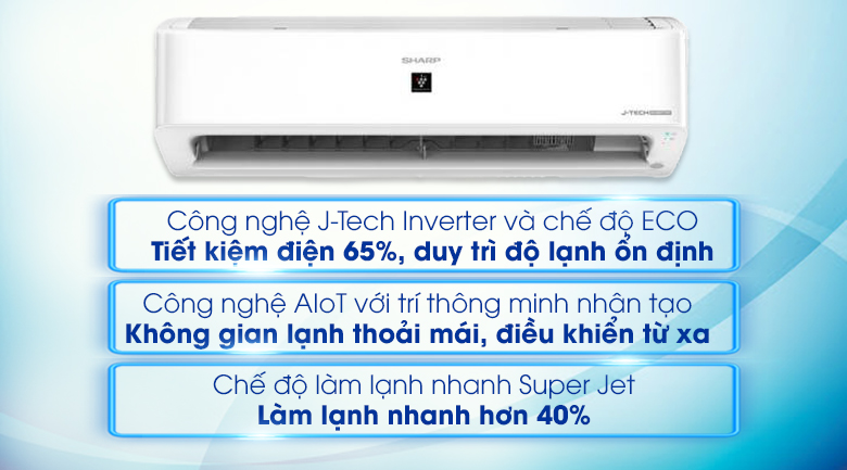 Máy lạnh Sharp Inverter 1.5 HP AH-XP13YHW - 16