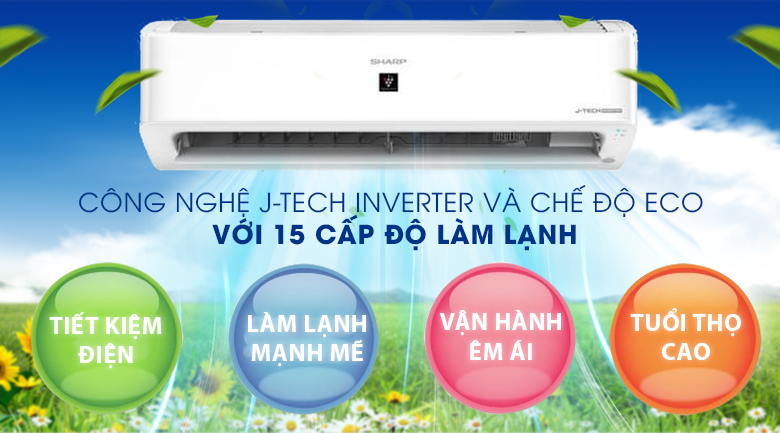 Máy lạnh Sharp Inverter 1.5 HP AH-XP13YHW - 15