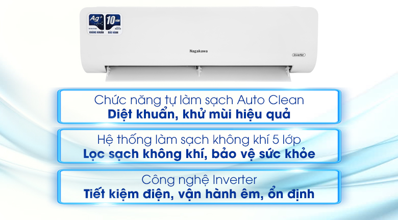 Điều hòa Nagakawa Inverter 9000 BTU NIS-C09R2H10 - 16