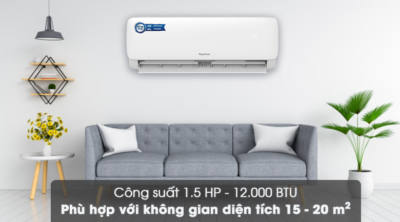 Công suất 12000 BTU - Điều hòa Nagakawa 12000 BTU NS-C12R2M09