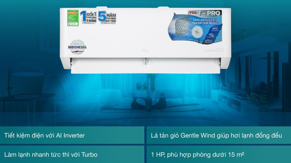 Máy lạnh TCL Inverter 1 HP TAC-10CSD/TPG11