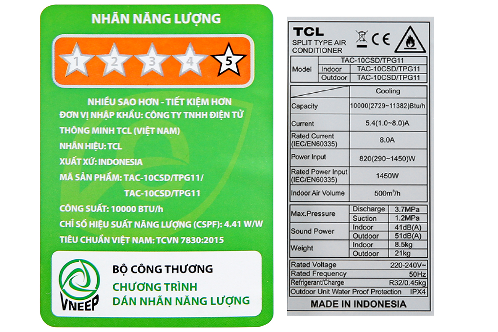 Máy lạnh TCL Inverter 1 HP TAC-10CSD/TPG11 Màu Trắng