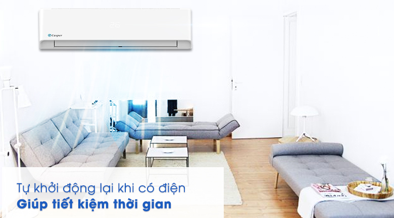 Máy lạnh Casper 9000 BTU LC-09FS32 - Khởi động lại