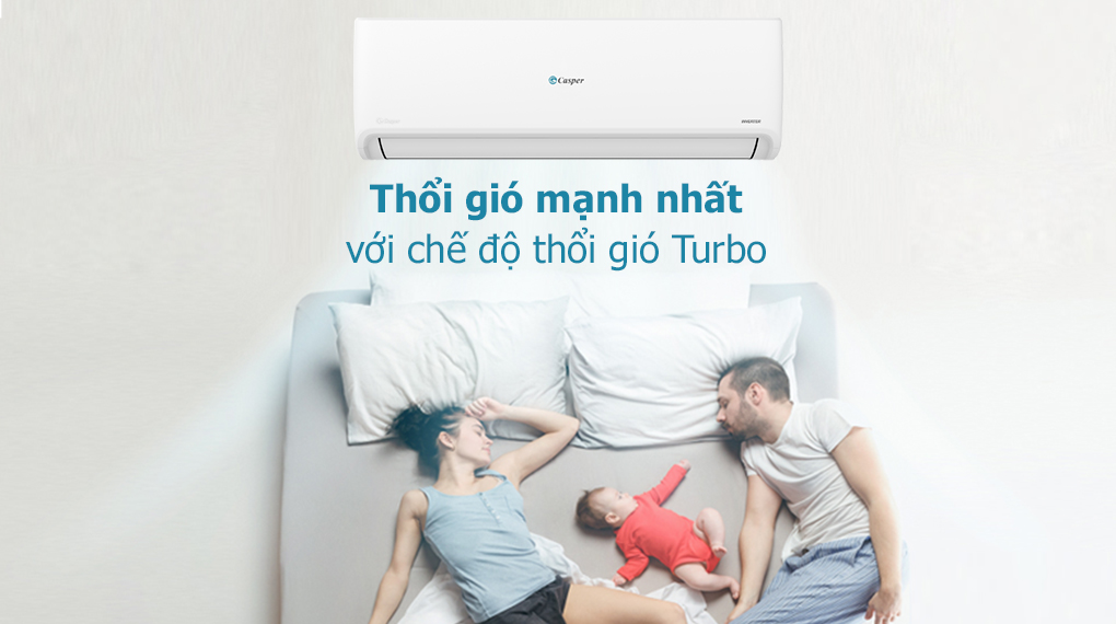 Máy lạnh Casper Inverter 1 HP GC-09IS32 - Làm lạnh nhanh cùng chế độ Turbo