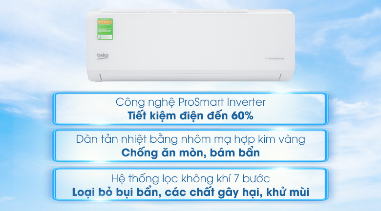 Máy lạnh Beko Inverter 1 HP RSVC09VT - 15