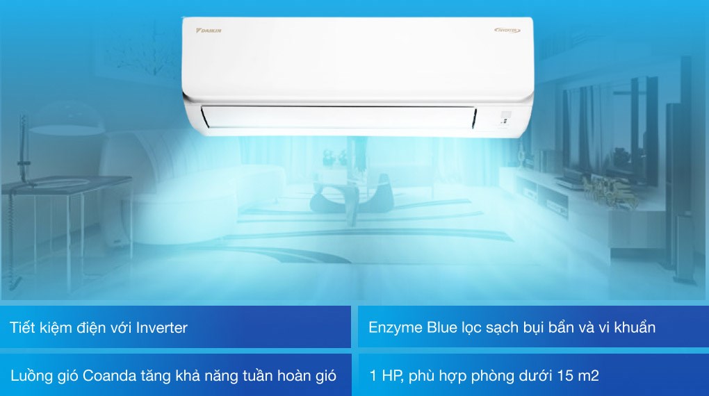 Máy lạnh Daikin Inverter 1 HP FTKA25VMVMV - 15