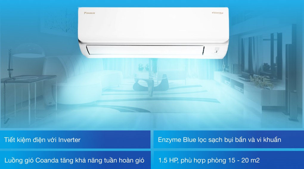 Máy lạnh Daikin Inverter 1.5 HP FTKA35VMVMV - 15
