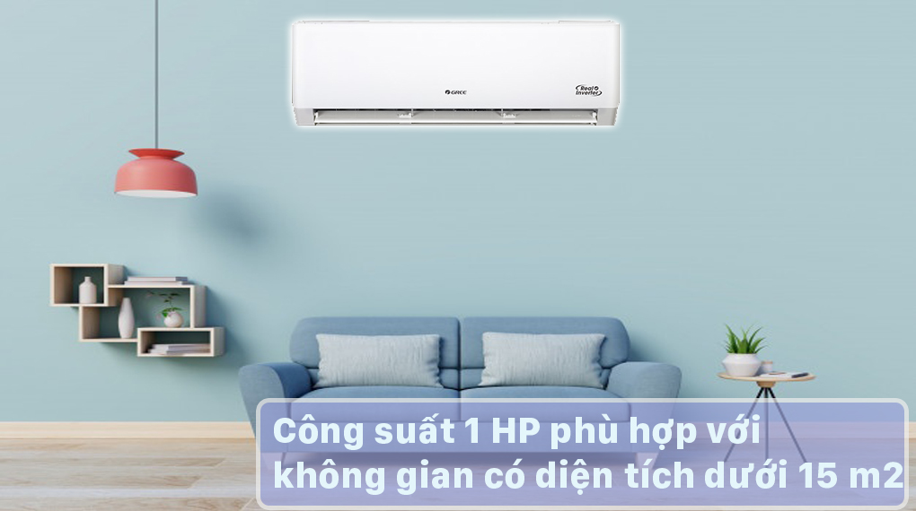 Điều hòa 2 chiều Gree Inverter 1 HP GWH09PA-K6D1P4 - Phù hợp diện tích 15 m2