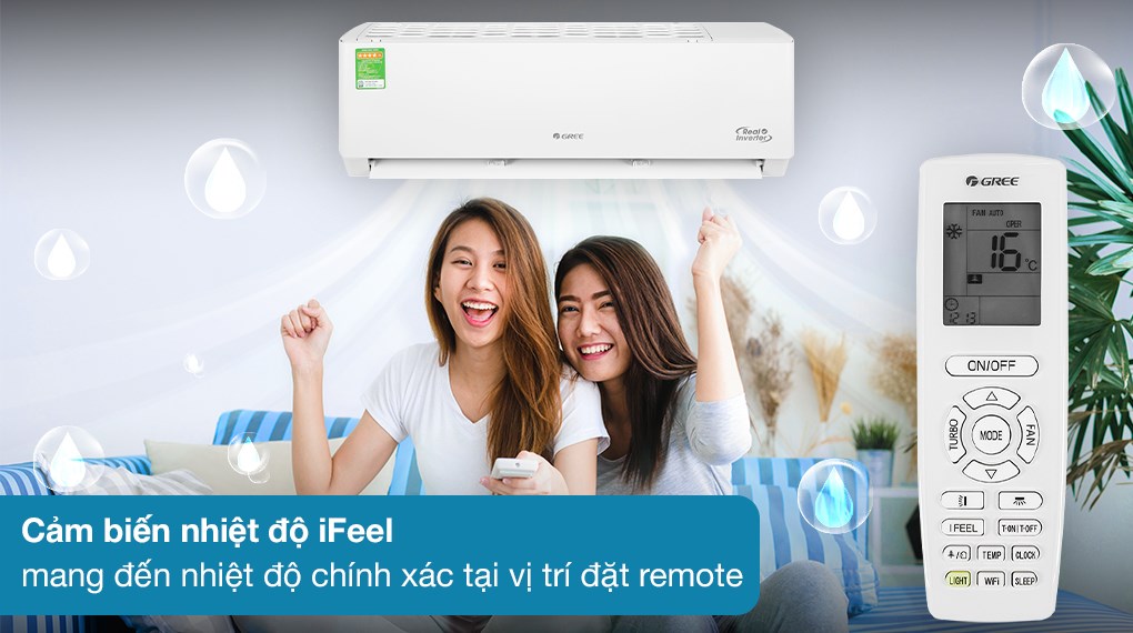 Điều hòa 2 chiều Gree Inverter 1 HP GWH09PA-K6D1P4