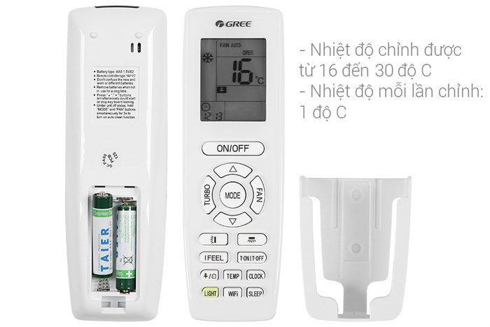 Điều hòa 2 chiều Gree Inverter 1 HP GWH09PA-K6D1P4 Màu Trắng