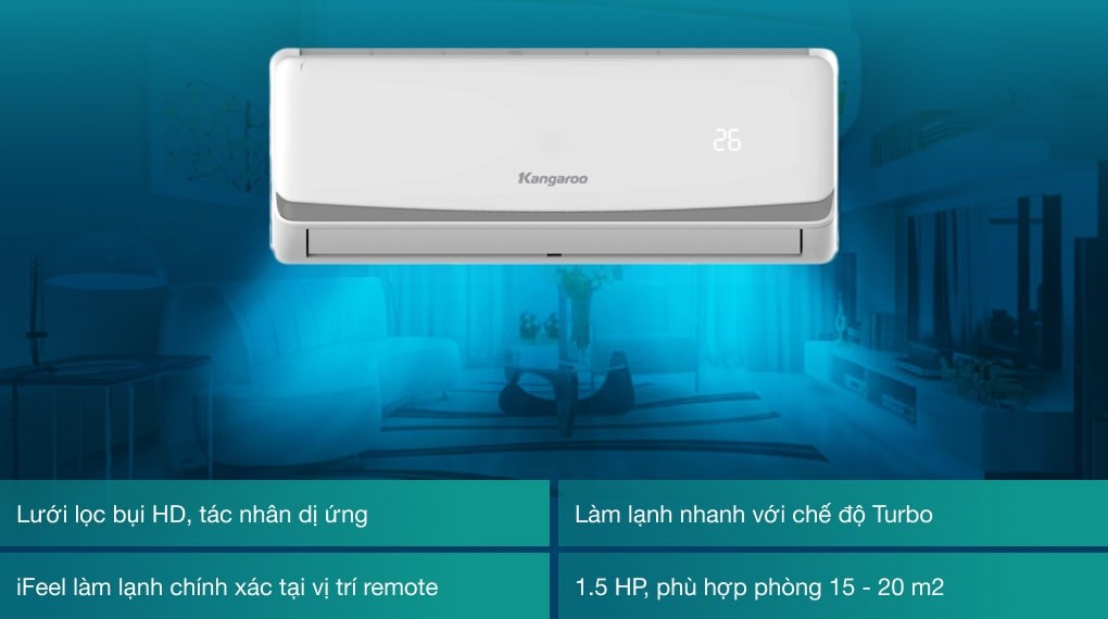 Máy lạnh Kangaroo 1.5 HP KGAC12CN - 18