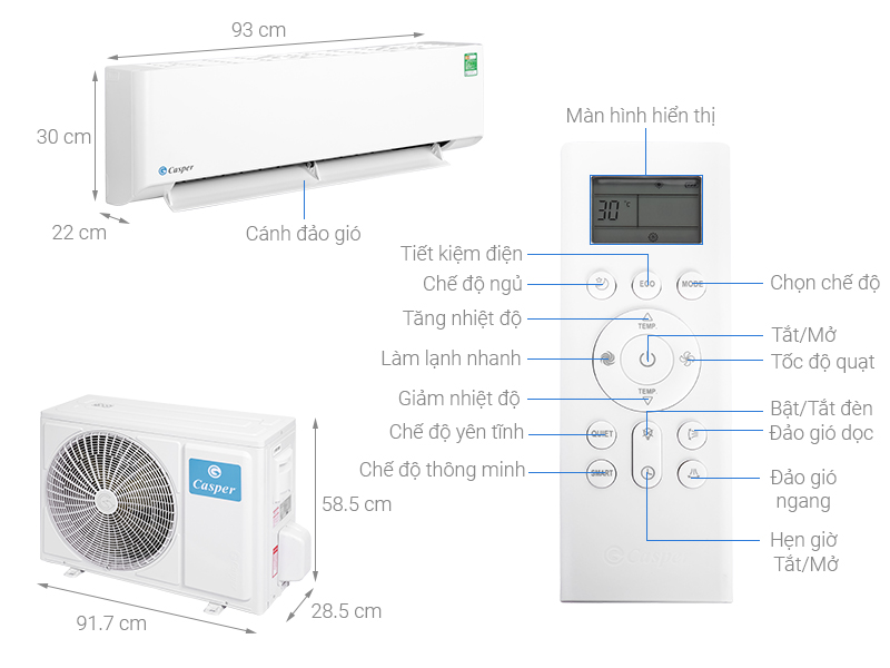 Điều hòa Casper 2 HP LC-18FS32