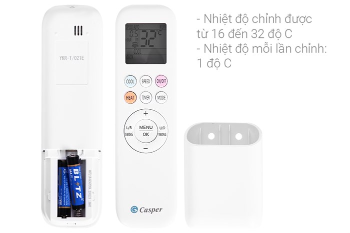 Máy lạnh Casper Inverter 2.5 HP GC-24IS32 Màu Trắng