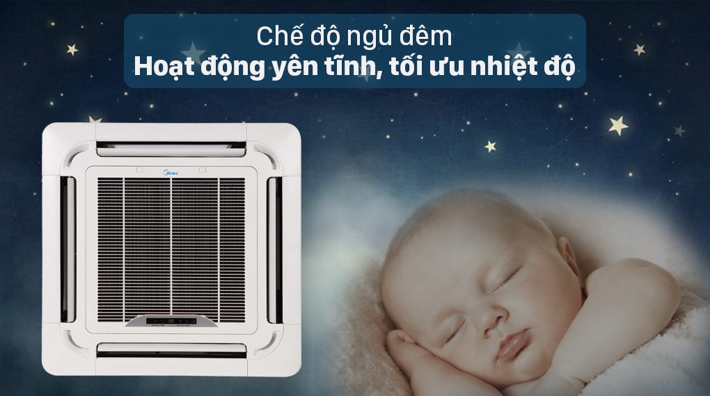 Máy lạnh âm trần Midea 2 HP MCD-18CRN8 - Chế độ ngủ