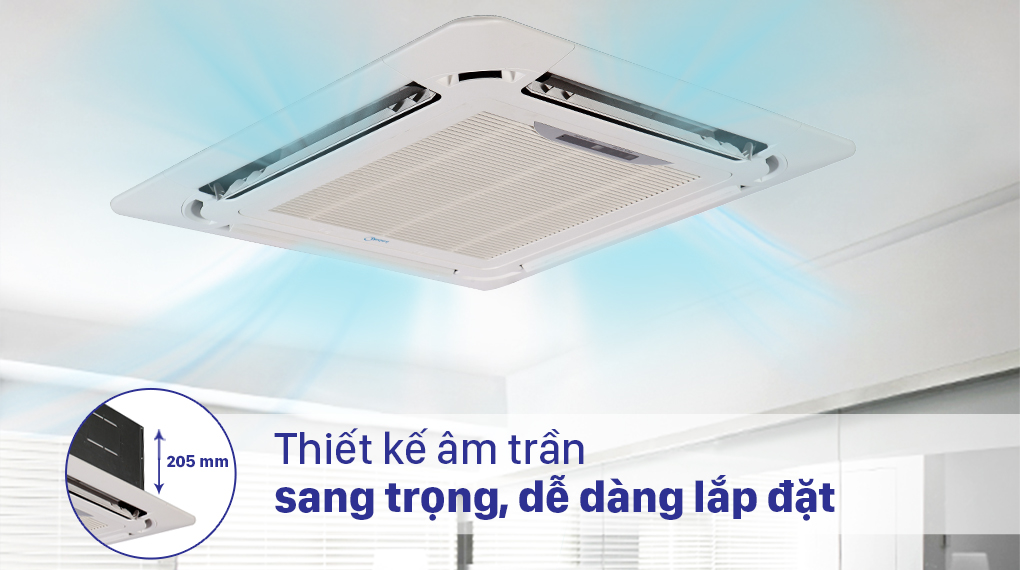 Máy lạnh âm trần Midea 2 HP MCD-18CRN8 - Thiết kế âm trần