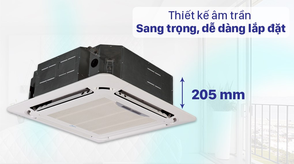 Máy lạnh âm trần Midea  inverter 2.5 HP MCD-24CRDN8
