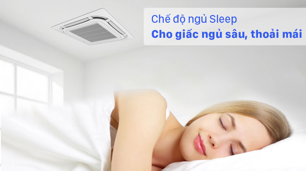 Điều hòa âm trần 2 chiều Gree Inverter 17000 BTU GUD50T/A-S/GUD50W/A-S - Chế độ ngủ Sleep