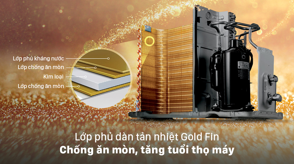 Máy lạnh âm trần LG Inverter 2.5 HP ATNQ24GPLE7 - lớp phủ Gold Fin chống ăn mòn
