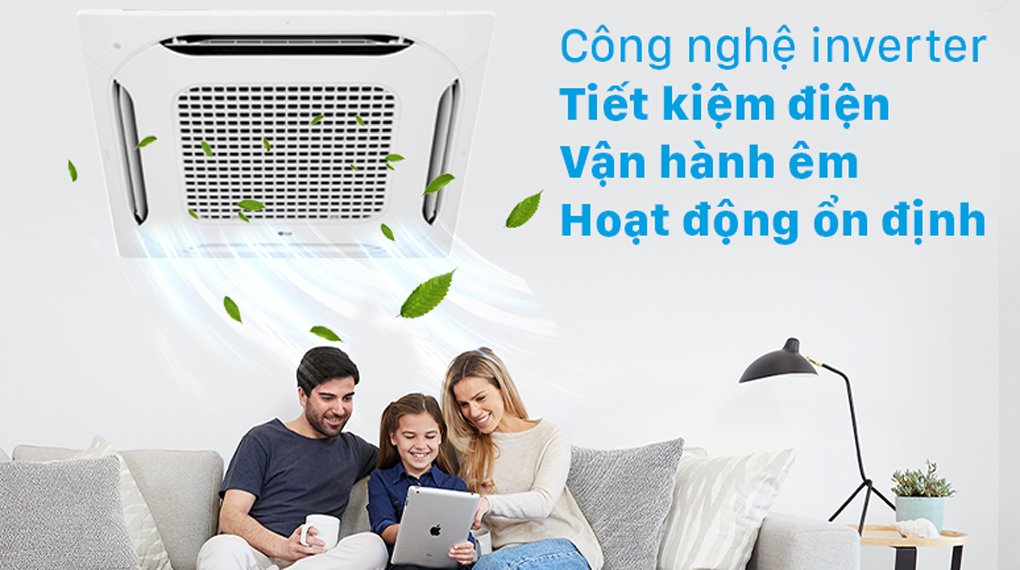 Điều hòa âm trần LG Inverter 24000 BTU ATNQ24GPLE7 - công nghệ inverter tiết kiệm điện