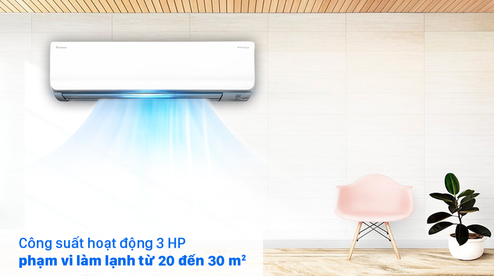 Điều hòa 2 chiều Daikin Inverter 25600 BTU FTHF71VVMV - Công suất