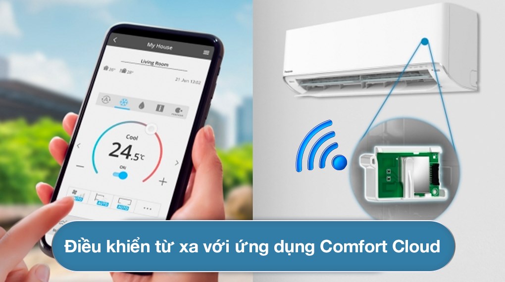 Điều hòa Panasonic Inverter 18000 BTU CU/CS-XU18XKH-8