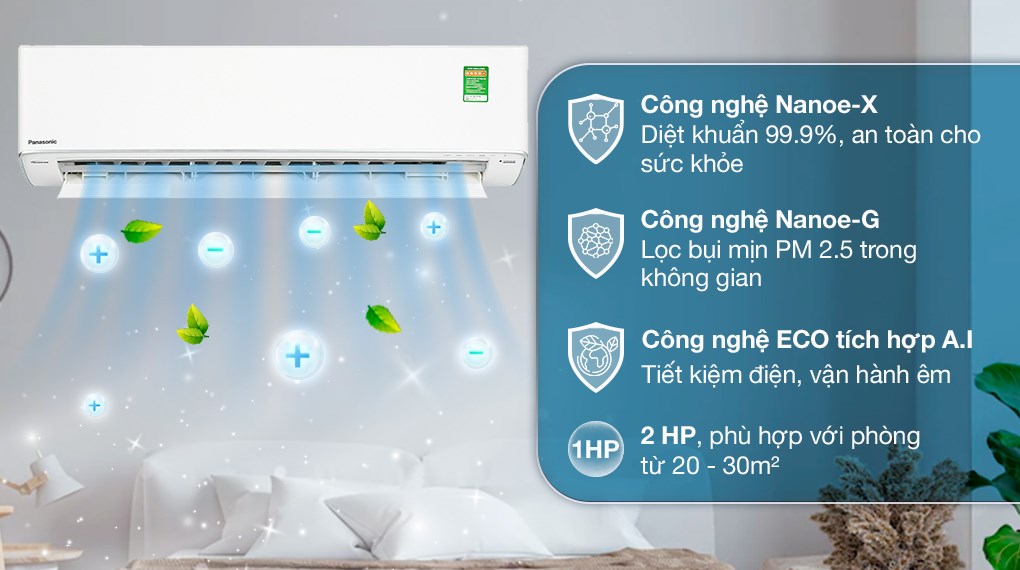 Điều hòa Panasonic Inverter 18000 BTU CU/CS-XU18XKH-8
