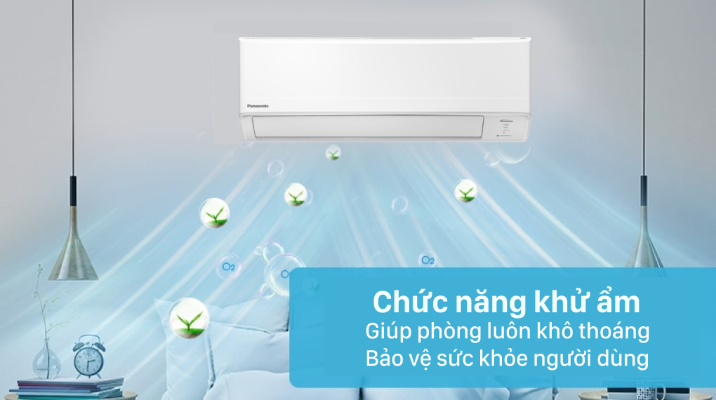 Máy lạnh Panasonic Inverter 1 HP CU/CS-PU9XKH-8M - chức năng khử ẩm