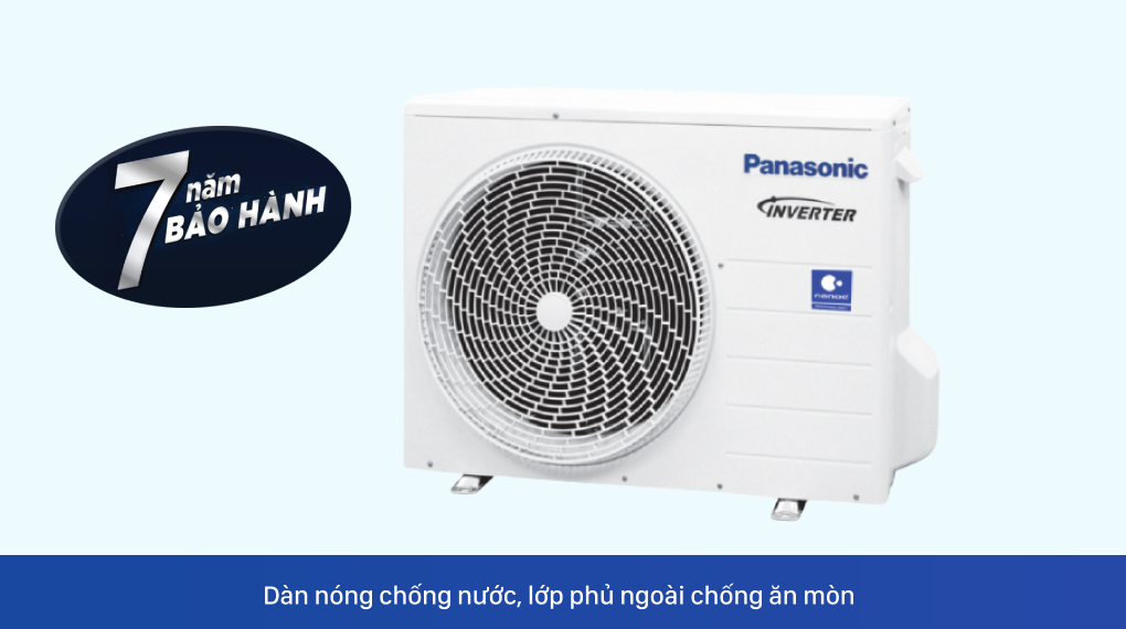 Máy lạnh Panasonic Inverter 1.5 HP CU/CS-PU12XKH-8M - Dàn nóng bảo hành 7 năm