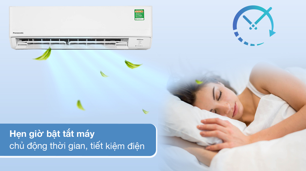 Máy lạnh Panasonic Inverter 1.5 HP CU/CS-PU12XKH-8M - Chế độ hẹn giờ bật tắt