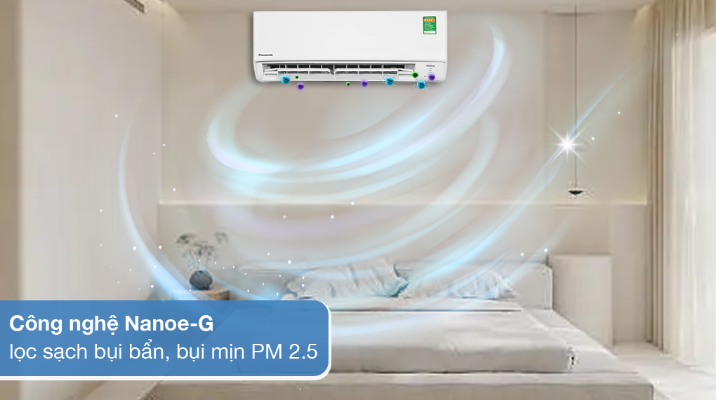 Máy lạnh Panasonic Inverter 2 HP CU/CS-PU18XKH-8M - Công nghệ Nanoe-G