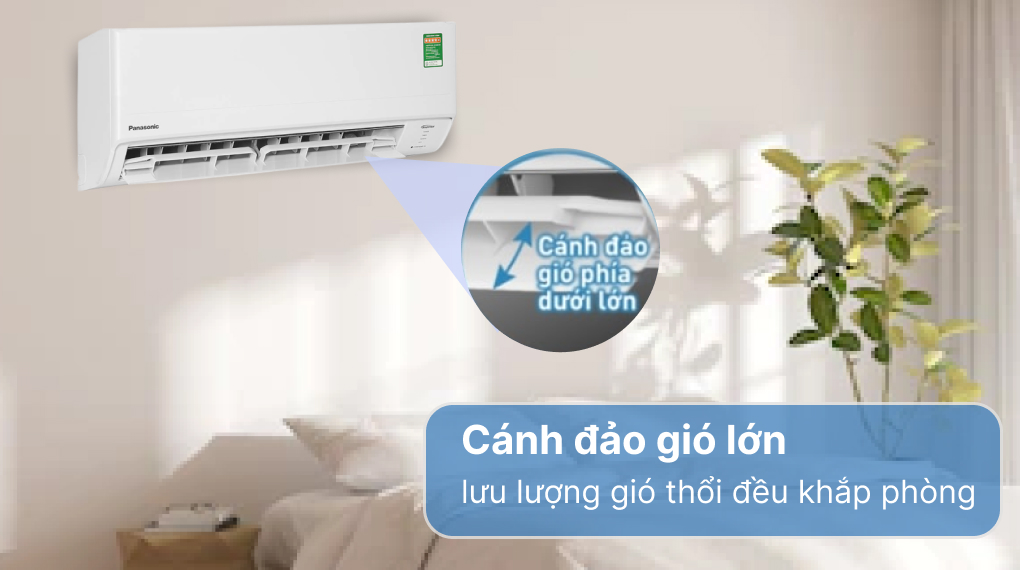 Máy lạnh Panasonic Inverter 2 HP CU/CS-PU18XKH-8M - Cánh đảo gió