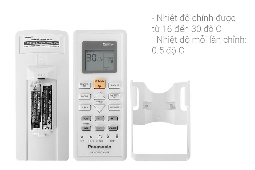 Điều hòa Panasonic Inverter 17100 BTU CU/CS-PU18XKH-8M Màu Trắng