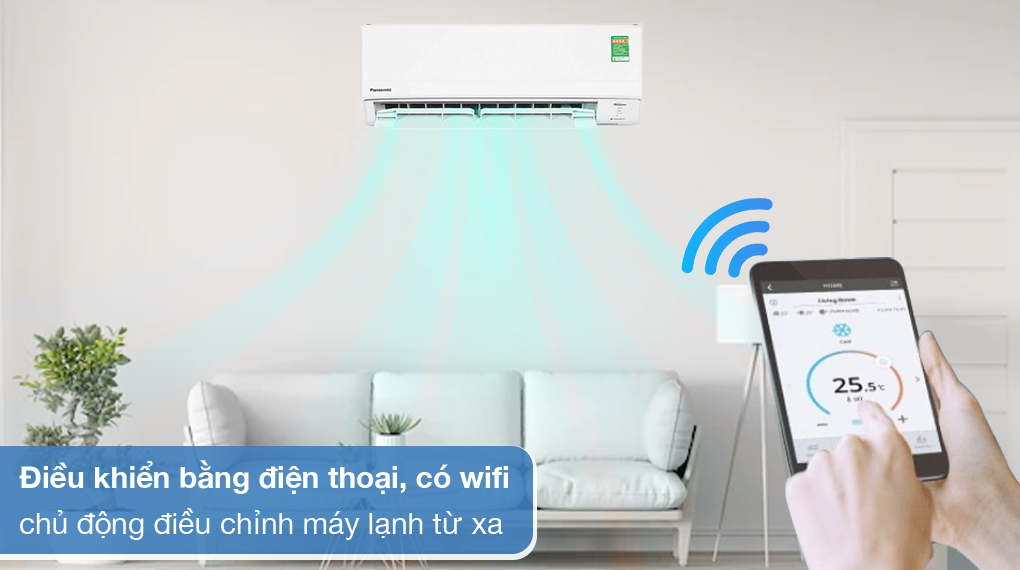 Máy lạnh Panasonic Inverter 1.5 HP CU/CS-WPU12XKH-8 - Điều khiển từ xa