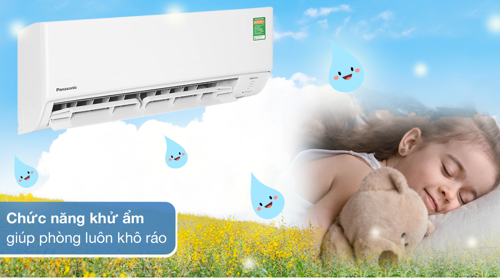 Máy lạnh Panasonic Inverter 1.5 HP CU/CS-WPU12XKH-8 - Chức năng hút ẩm