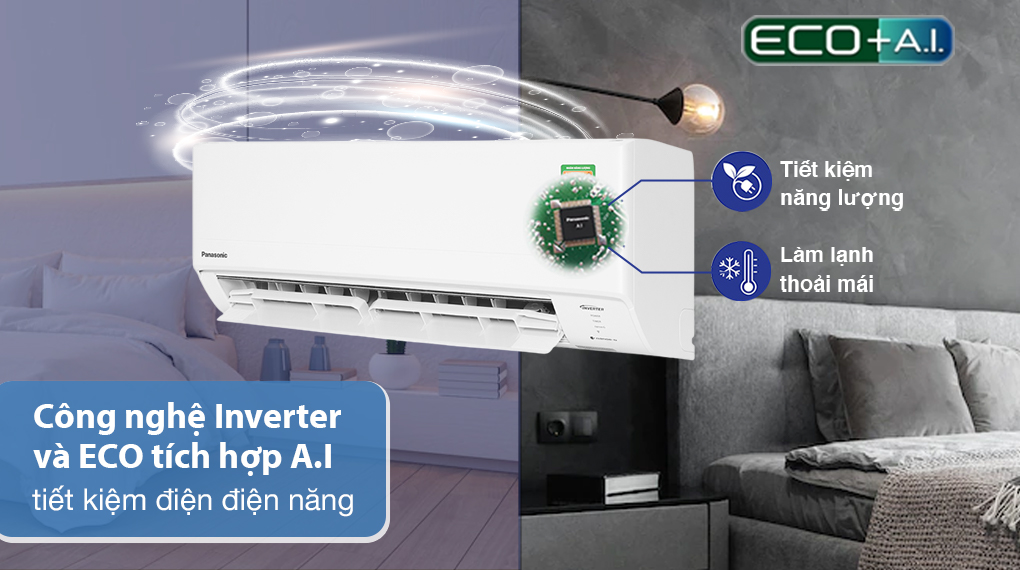 Máy lạnh Panasonic Inverter 1.5 HP CU/CS-WPU12XKH-8 - Công nghệ tiết kiệm điện