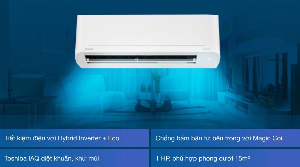 Điều hòa Toshiba 9000 BTU Inverter RAS-H10C4KCVG-V - 4