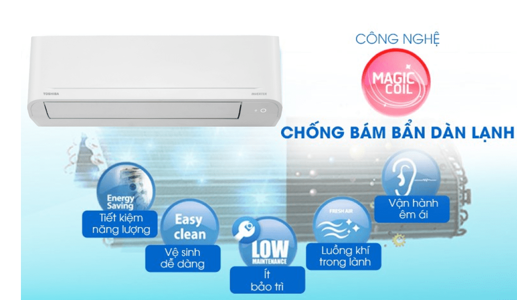 Điều hòa Toshiba 9000 BTU Inverter RAS-H10C4KCVG-V - 11