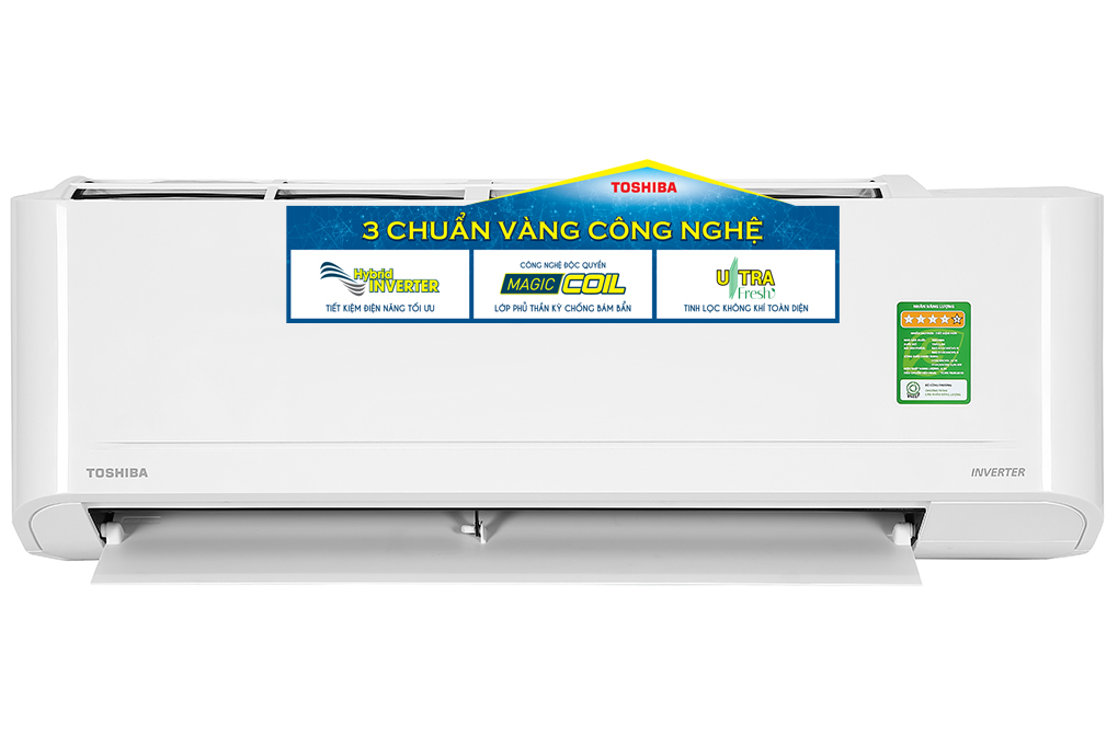 Điều hòa Toshiba 9000 BTU Inverter RAS-H10C4KCVG-V Màu Trắng