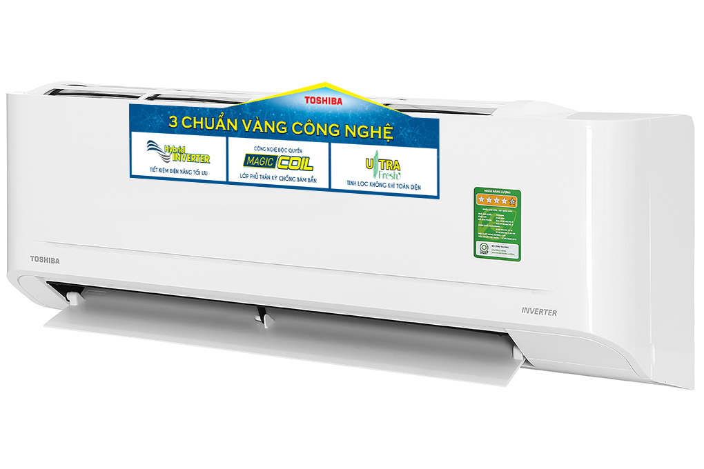 Điều hòa Toshiba 9000 BTU Inverter RAS-H10C4KCVG-V Màu Trắng