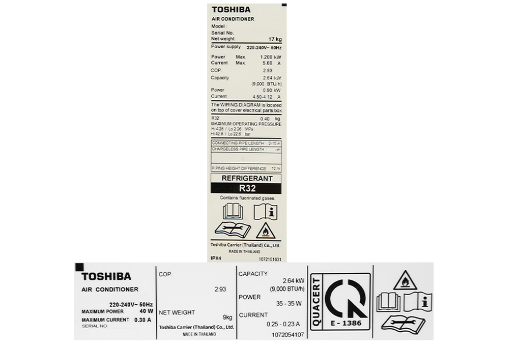 Máy lạnh Toshiba 1.5 HP Inverter RAS-H13C4KCVG-V chính hãng